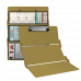 WhiteCoat Clipboard® Trifold - Tactical Brown Respiratory Therapy Edition